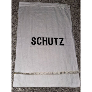 SCHUTZ White & Black One Size Dust Bag Storage Shoe Handbag​